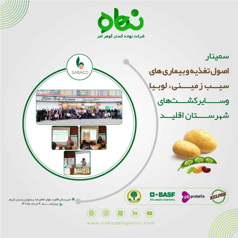 کلیپ سمینار اصول تغذیه و بیماری های سیب زمینی، لوبیا اقلید 4 خرداد 1401